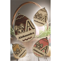 Leseni velikonočni obesek